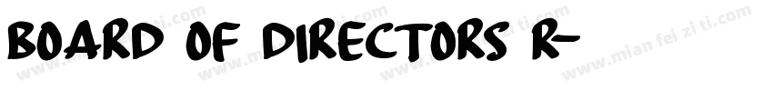 Board of Directors R字体转换